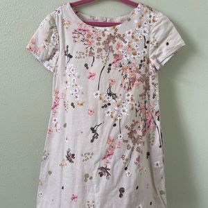 Zara girls shift floral dress 6-7